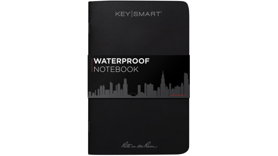 KeySmart Waterproof Rite in the Rain Notebook, Black, KS371-BLK
