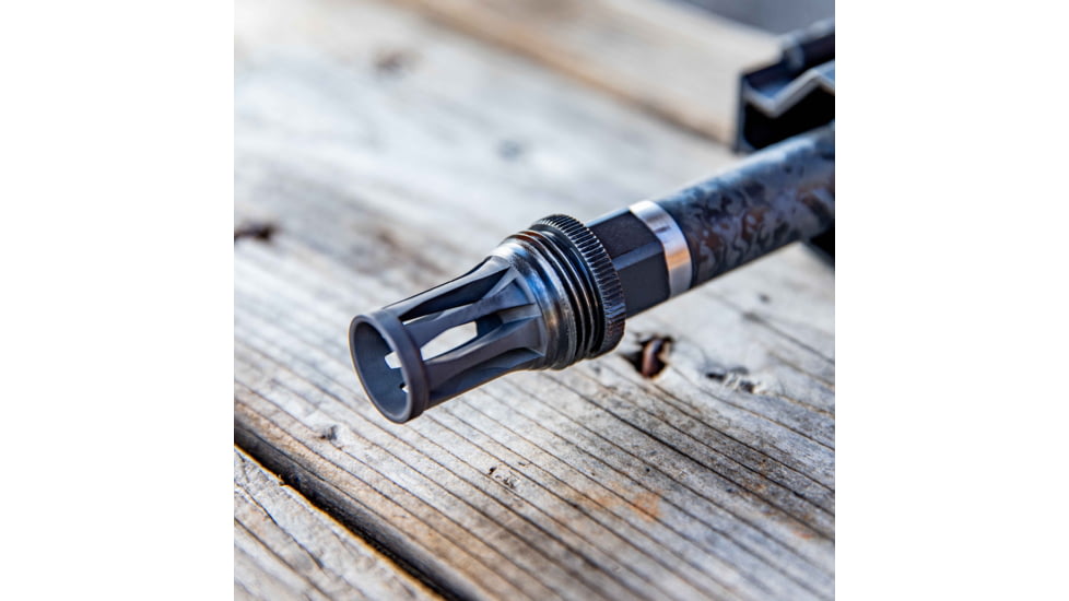 Kgm Suppressors Quick Detach Flash Hider Black Nitride Steel 1/2x28 Threads, A-QD-FH-S-1