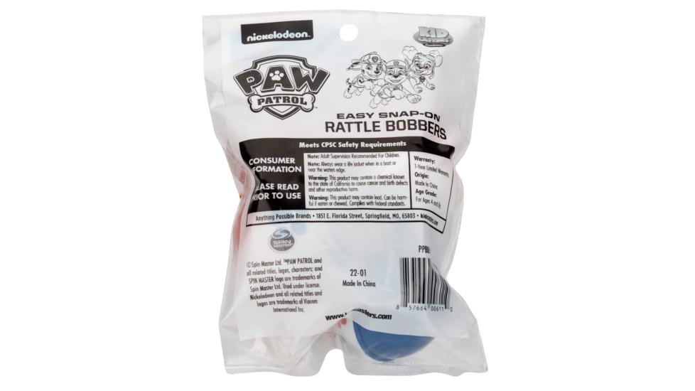 Kid Casters Paw Patrol Bobbers, Multicolor, PPBBW17