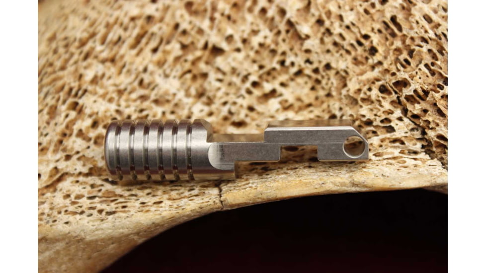 KIDD Innovative Design Bolt Handle Charging Assembly w/Guide Rod &amp; Springs For Ruger 10/22, Ring, Silver, 22GRSK- SR