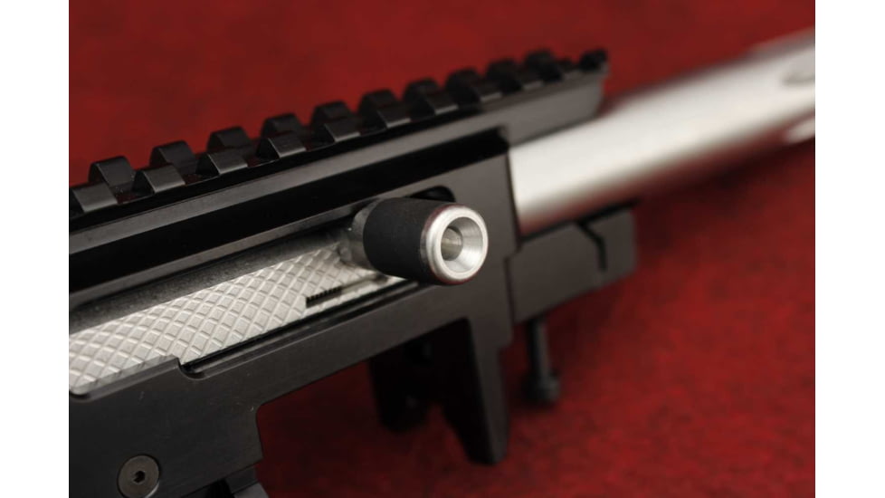 KIDD Innovative Design Bolt Handle Charging Assembly w/Guide Rod &amp; Springs For Ruger 10/22, Viton, Silver, 22GRSK-SV