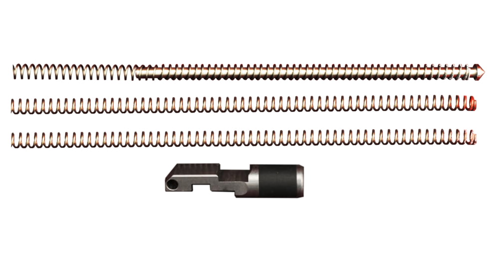 KIDD Innovative Design Bolt Handle Charging Assembly w/Guide Rod &amp; Springs For Ruger 10/22, Viton, Silver, 22GRSK-SV