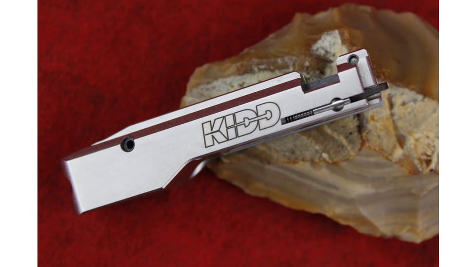 KIDD Innovative Design Complete Bolt For Ruger 10/22, .22LR Caliber, Silver KIDD Engraved, Matte Silver, KIDD-22BOLT-MAT-SL