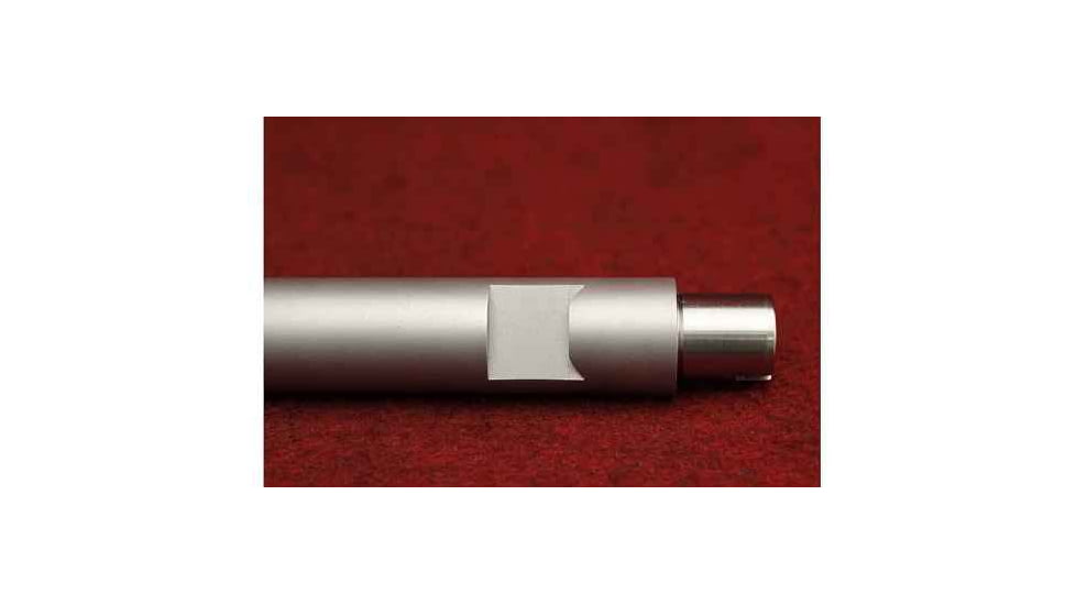 KIDD Innovative Design Fluted 18 Inch Match Stainless Steel Bull Barrel Bead, Blasted, Silver, 22BRL-SS-F-18-BB