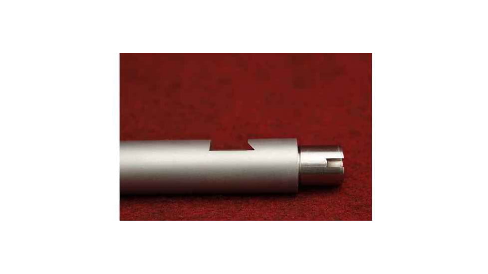 KIDD Innovative Design Fluted 18 Inch Match Stainless Steel Bull Barrel Bead, Blasted, Silver, 22BRL-SS-F-18-BB
