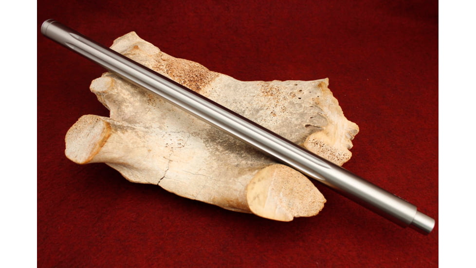 KIDD Innovative Design Fluted 18 Inch Match Stainless Steel Bull Barrel Bead, Polished, Silver, 22BRL-SS-F-18-POL