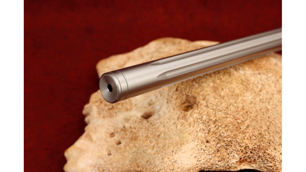 KIDD Innovative Design Fluted 18 Inch Match Stainless Steel Bull Barrel Bead, Polished, Silver, 22BRL-SS-F-18-POL