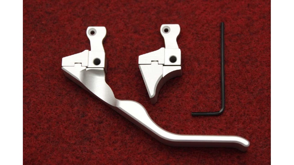 KIDD Innovative Design Magazine Release Lever Interchanageable System For Ruger 10/22, Silver, 22MR-KIT-S