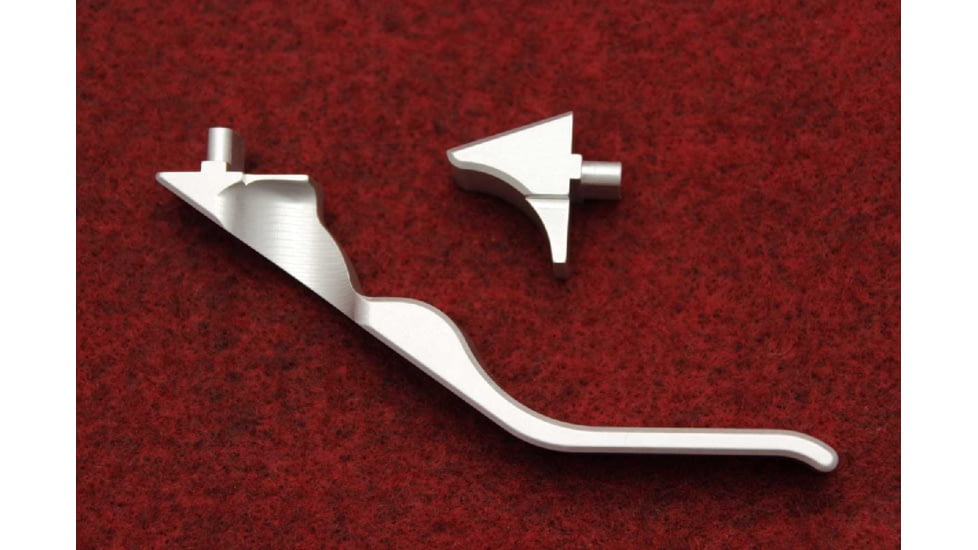 KIDD Innovative Design Magazine Release Lever Interchanageable System For Ruger 10/22, Silver, 22MR-KIT-S