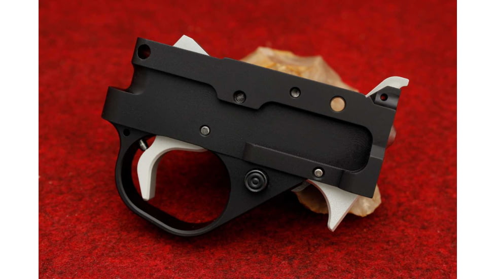 EDEMO KIDD Innovative Design Single Stage Trigger Unit For Ruger 1022 Extended, Black/Silver, TG1-BS-X, EDEMO1