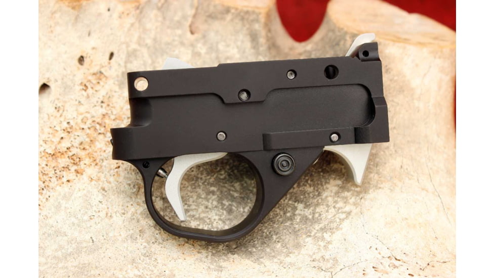 EDEMO KIDD Innovative Design Single Stage Trigger Unit For Ruger 1022 Extended, Black/Silver, TG1-BS-X, EDEMO1