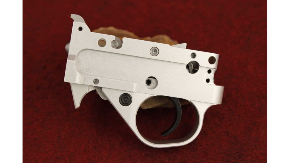 KIDD Innovative Design Two Stage Trigger Unit For Ruger 1022, Curved Extended, Silver Black, TG2-S-BC-X