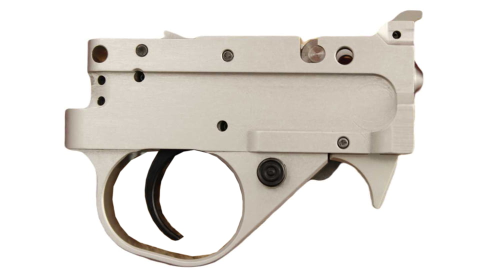 KIDD Innovative Design Two Stage Trigger Unit For Ruger 1022, Curved Extended, Silver Black, TG2-S-BC-X