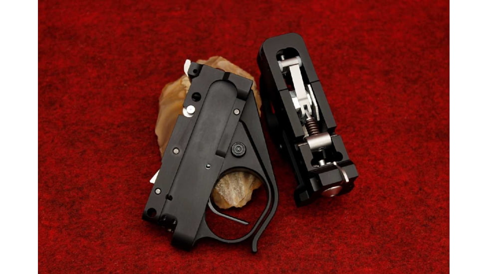 DEMO, KIDD Innovative Design Two Stage Trigger Unit For Ruger 1022, Straight Extended, Black Black, TG2-B-BS-X