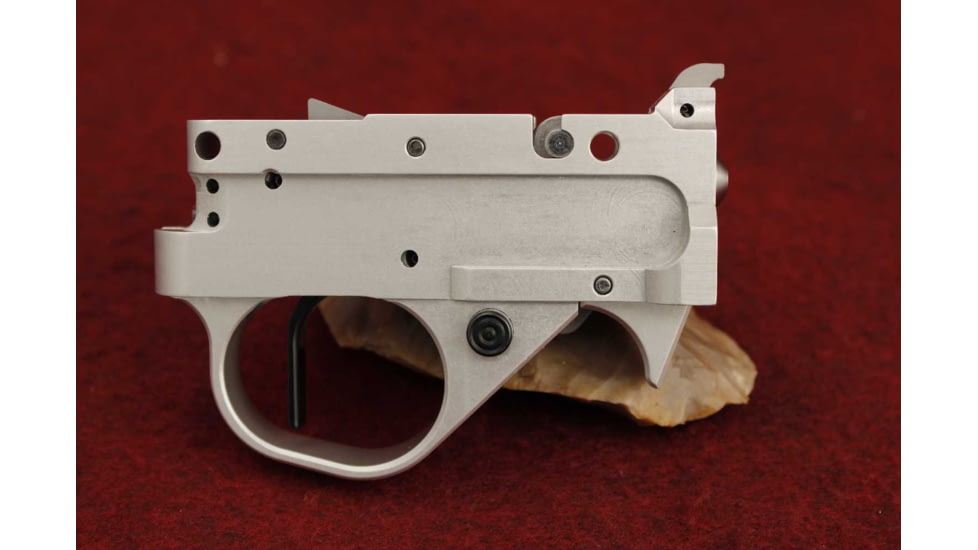 KIDD Innovative Design Two Stage Trigger Unit For Ruger 1022, Straight Extended, Silver Black, TG2-S-BS-X