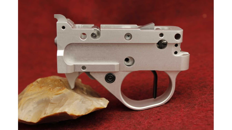 KIDD Innovative Design Two Stage Trigger Unit For Ruger 1022, Straight Extended, Silver Black, TG2-S-BS-X