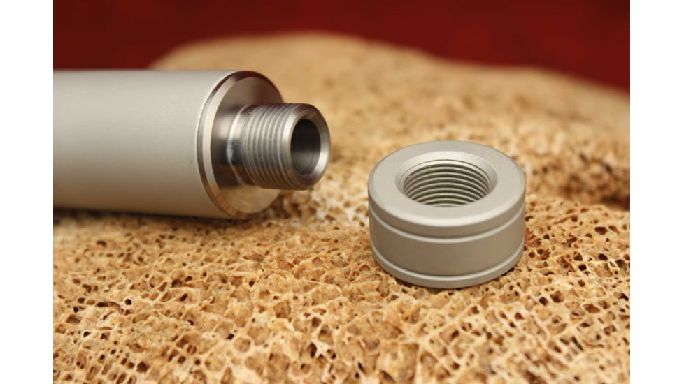 KIDD Innovative Design Ultra Lightweight Fluted Bull Threaded Capped Barrel For Ruger 10/22, Silver, 22BRL-UL-S-TC