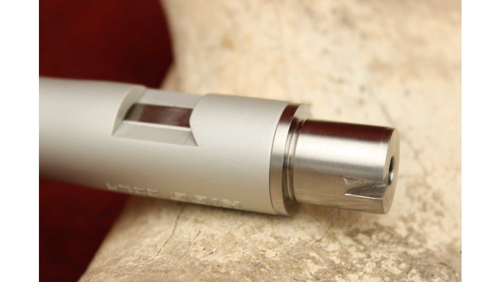 KIDD Innovative Design Ultra Lightweight Fluted Bull Threaded Capped Barrel For Ruger 10/22, Silver, 22BRL-UL-S-TC