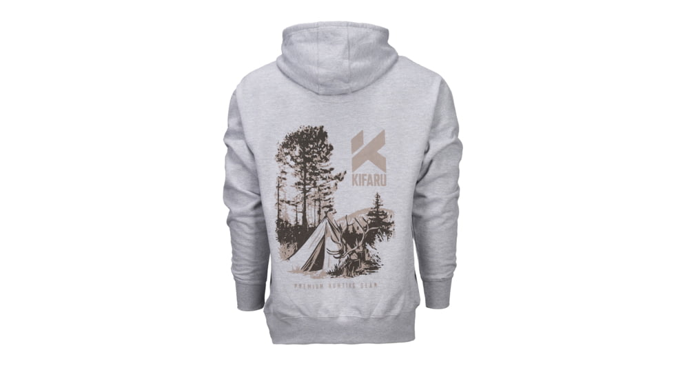 Kifaru Intl Tipi Hoodie, KWT-TPH-GY-LG