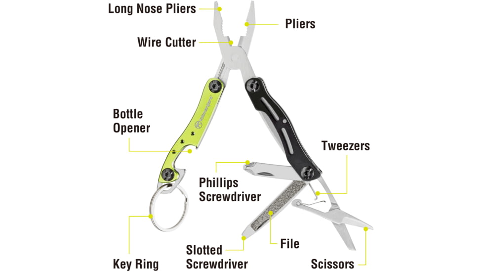 Kilimanjaro Gear Ascend TSA Compliant Keychain Multi Tool KJ910055