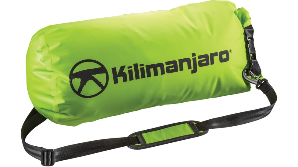 Kilimanjaro Gear Lightweight 20L Drybag, 70D Nylon, Waterproof, Green, 20 Liter, 910268E