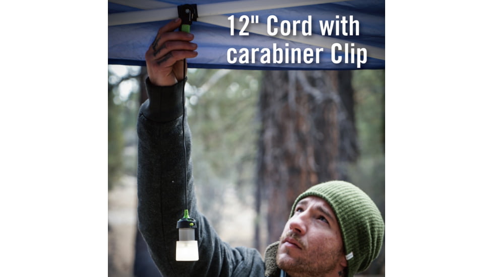 Kilimanjaro Gear The Lumavine Rechargeable Mini LED Lantern, Lithium ION, 11-40 Lumen, Green, 910271E