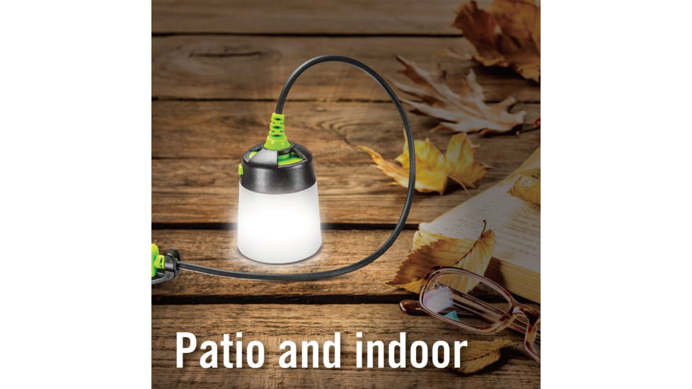 Kilimanjaro Gear The Lumavine Rechargeable Mini LED Lantern, Lithium ION, 11-40 Lumen, Green, 910271E