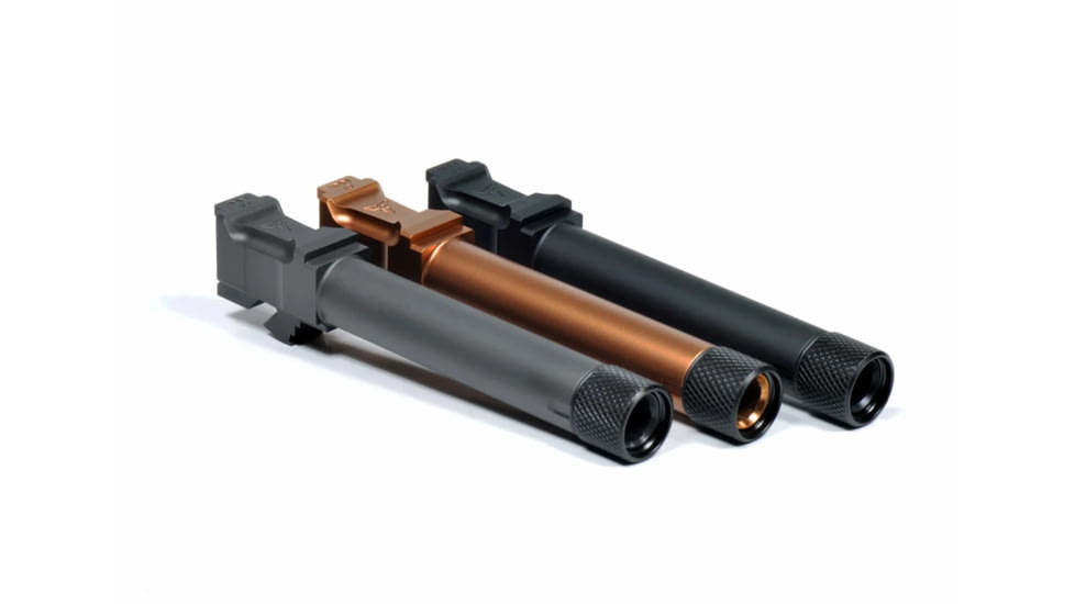 Killer Innovations Sancer Threaded Pistol Barrel, Glock 17 Gen 5, 9mm Luger, 1-10 Twist, 1/2 x28 Thread, 416R Steel, TiCN, Copper, GLKBT372CPR