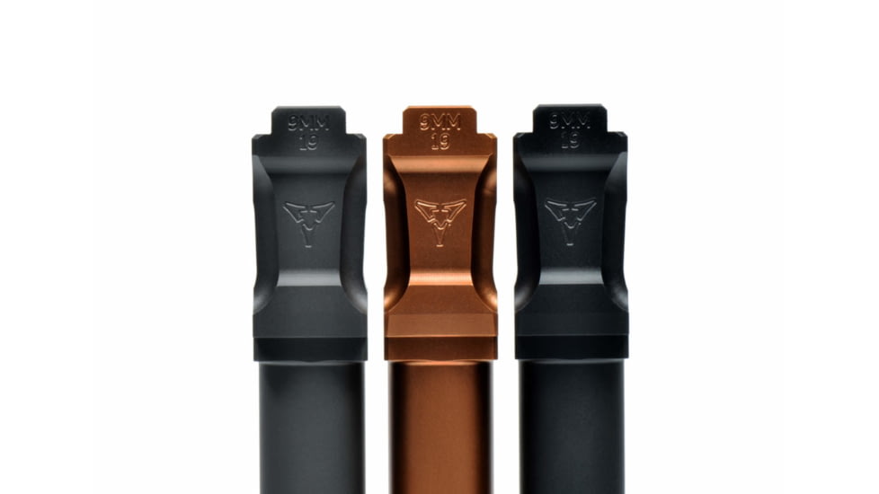 Killer Innovations Sancer Threaded Pistol Barrel, Glock 17 Gen 5, 9mm Luger, 1-10 Twist, 1/2 x28 Thread, 416R Steel, TiCN, Copper, GLKBT372CPR