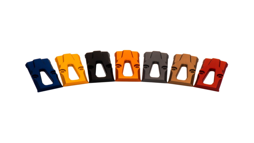Killer Innovations Sig P320 Slide Rmr Cover Plate, Black, Blue, FDE, Gold, Gray, Orange