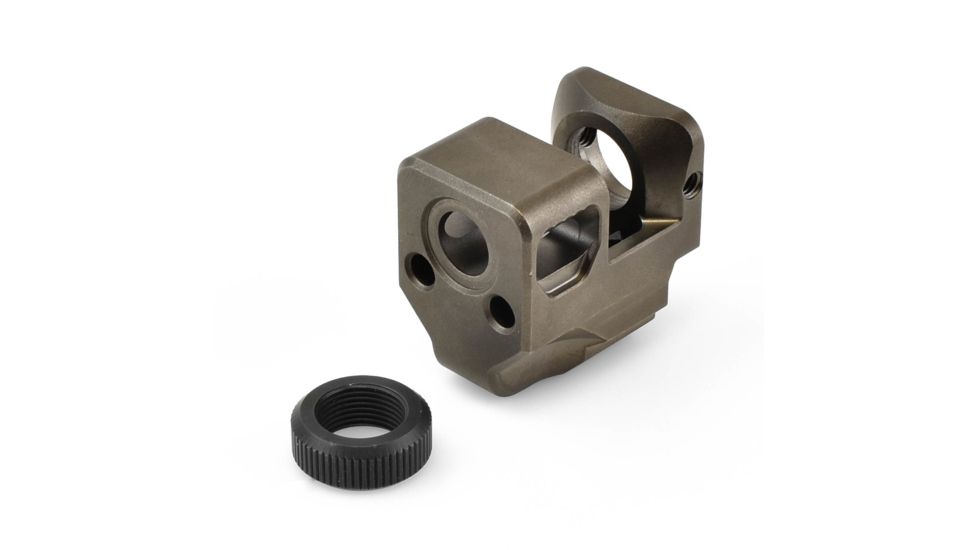 Killer Innovations Velocity Compensator, Glock 17/19 Gen3, 1/2-28, Gray, VAGBKG3