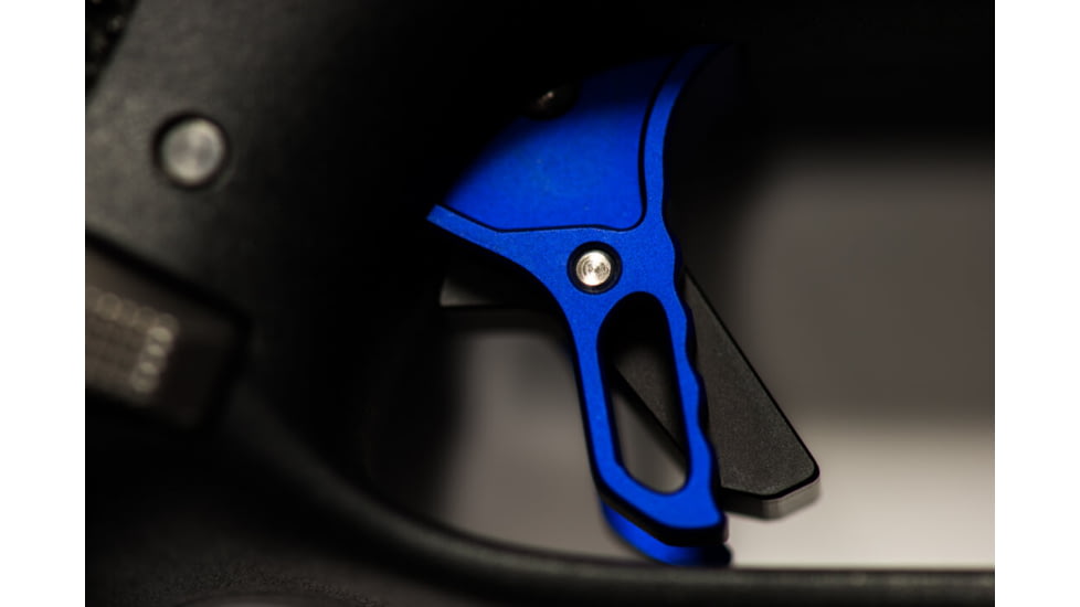 Killer Innovations Velocity CZ P10 C/F Trigger, Blue w/ Black Safety, 4.7lb Pull Weight, Anodized 6061 T6 Aluminum, CZTG349BLUB