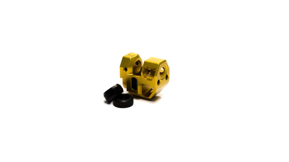 Killer Innovations Velocity CZP10C Barrel Compensator, Anodized, Gold, VAP10CGLD