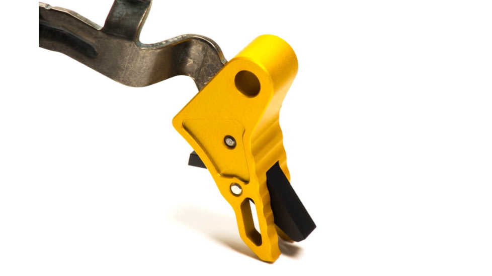 Killer Innovations Velocity Trigger, 5.5 lb, Glock 17/17L/19/22/23/26/27/31/32/33/34/35 Gen 1-4, Gold w/Black Safety, VATRIGGLDB