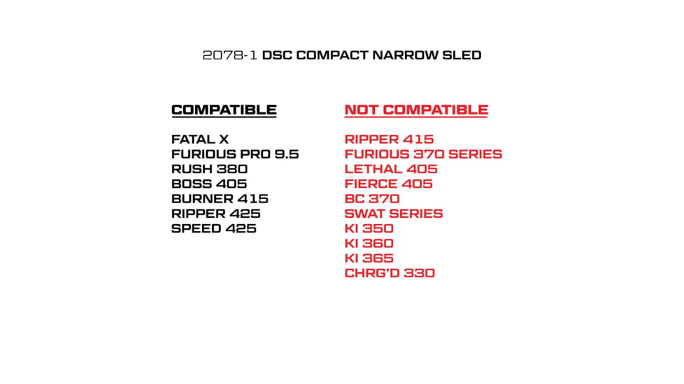 Killer Instinct DSC Compact Crank Sled1, 2078-1