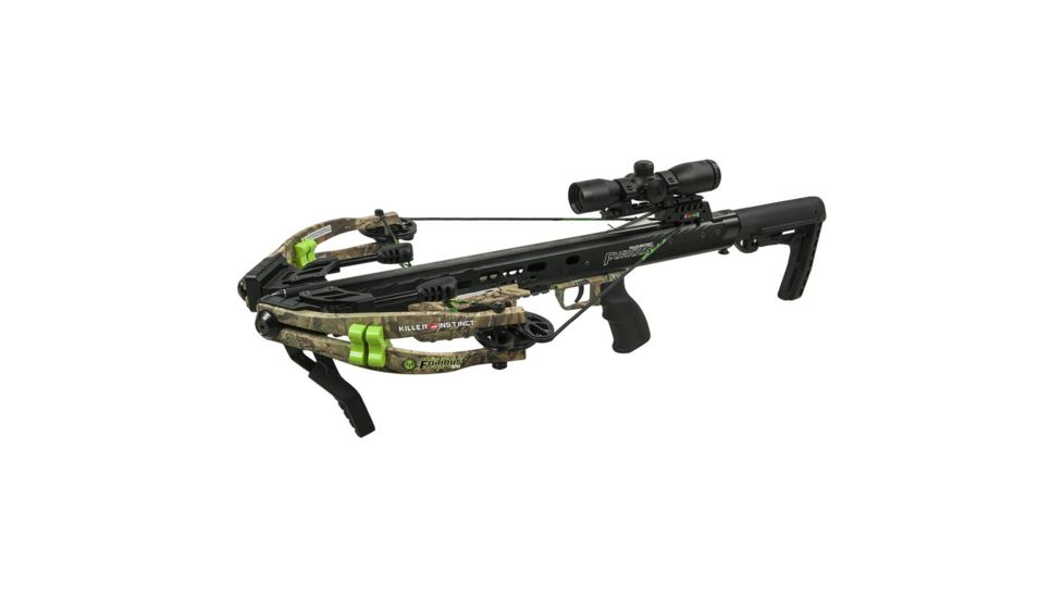 Killer Instinct Furious 370 BC Crossbow Package / 185 lb Draw Weight, Realtree Xtra, 1091-MW