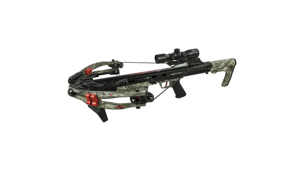Killer Instinct Furious 370FRT Crossbow Package / 185 lb Draw Weight, Realtree Xtra, 1092-S