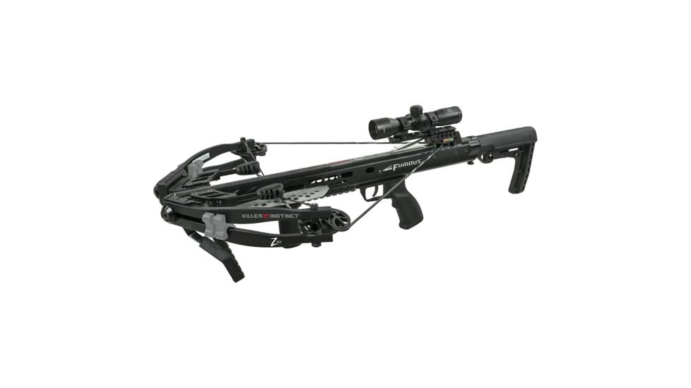 Killer Instinct Furious Z355 Crossbow Package / 175 lb Draw Weight, Black, 1090