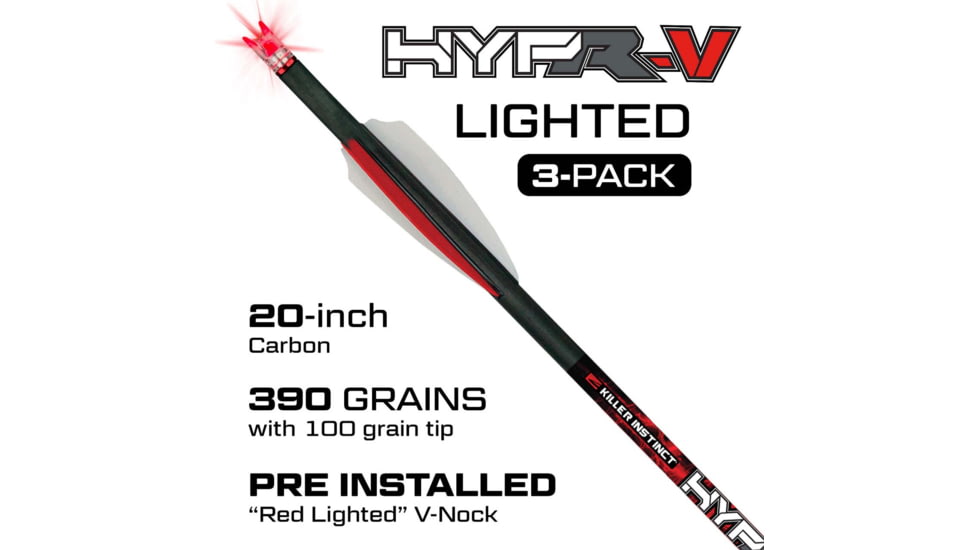 Killer Instinct Hypr-V Lighted Crossbow Bolts