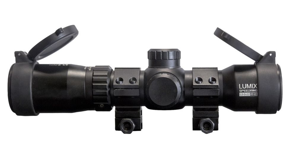 Killer Instinct Lumix Speedring 1.5-5x32 IR-E Crossbow Scope, Black, 1020