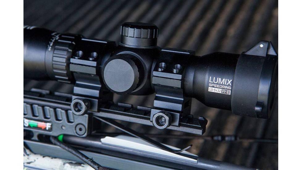 Killer Instinct Lumix Speedring 1.5-5x32 IR-E Crossbow Scope, Black, 1020