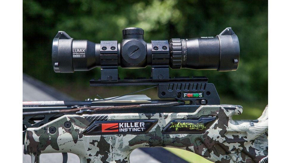 Killer Instinct Lumix Speedring 1.5-5x32 IR-E Crossbow Scope, Black, 1020
