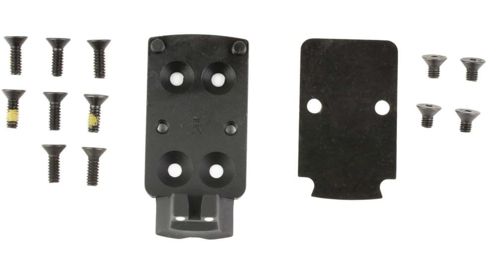 Kimber America Optic Plate, For Optic Ready Kimber 1911 to Trijicon RMR, Includes Rear Sight, Matte Finish, Black 4000939