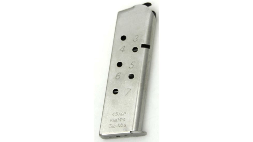 Kimber Kimpro TacMagazine 1911 45 ACP, Stainless Steel 7-Round Magazine KIM1100720A