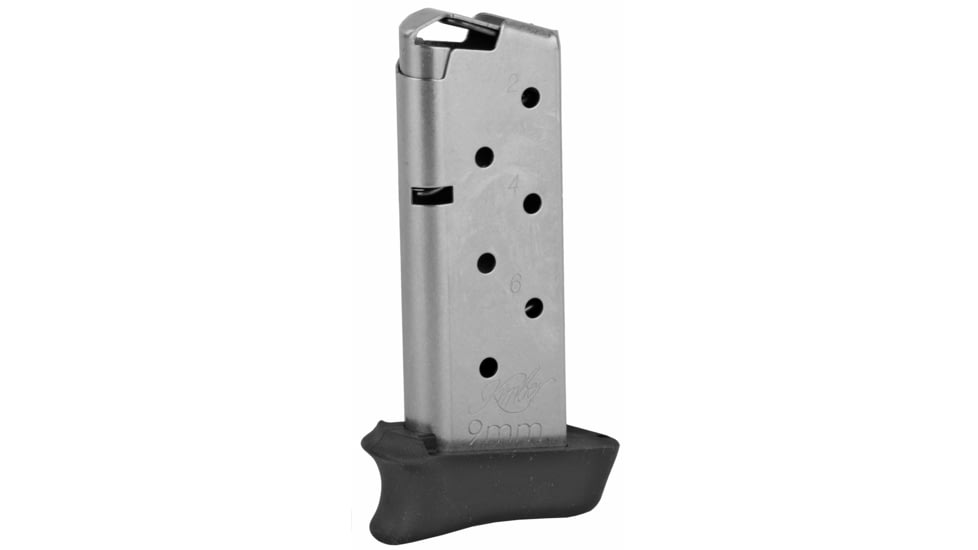 Kimber Magazine, 9MM, 7 Rounds, Kimber Micro 9, with Hogue Grip Extension, Stainless