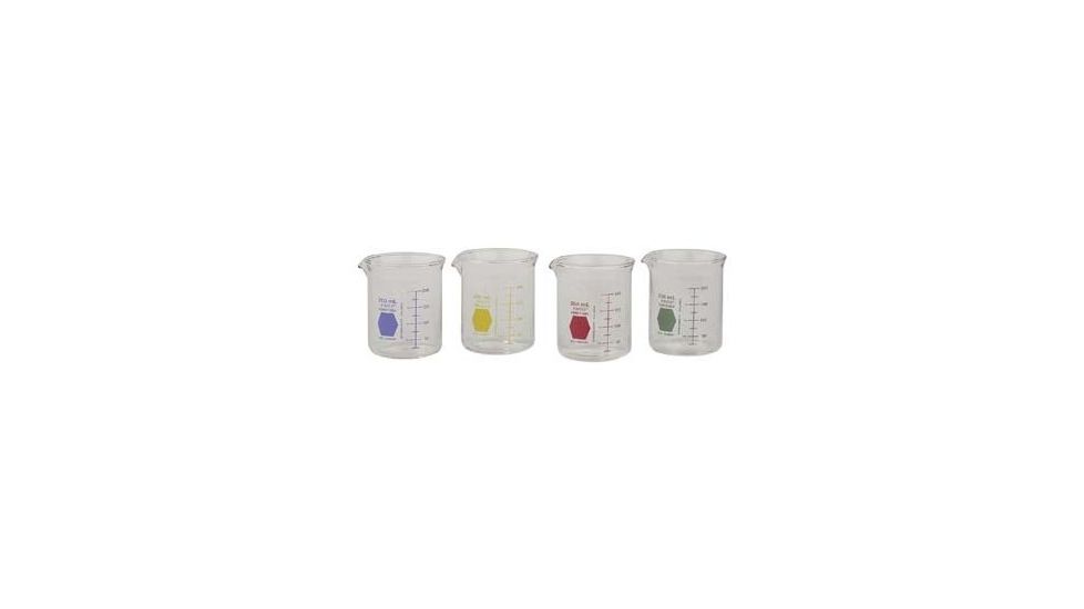 Kimble/Kontes KIMAX Brand Griffin Beakers, Low Form, Double Scale, Borosilicate Glass 14000 1500