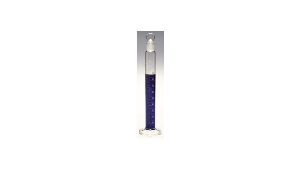 Kimble/Kontes KIMAX Brand Single Metric Scale Graduated Cylinders, Class A, Serialized and Certified, with Glass Stoppers 20036 50