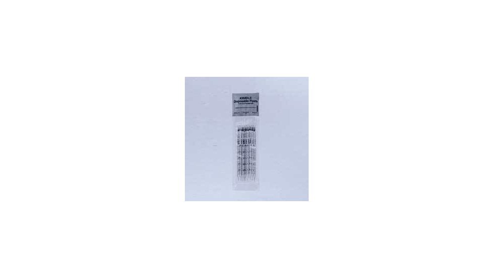 Kimble/Kontes Shorty Disposable Serological Pipets, Case of 200, Glass, Sterile, Plugged, Kimble Individually Wrapped, 72115 10210