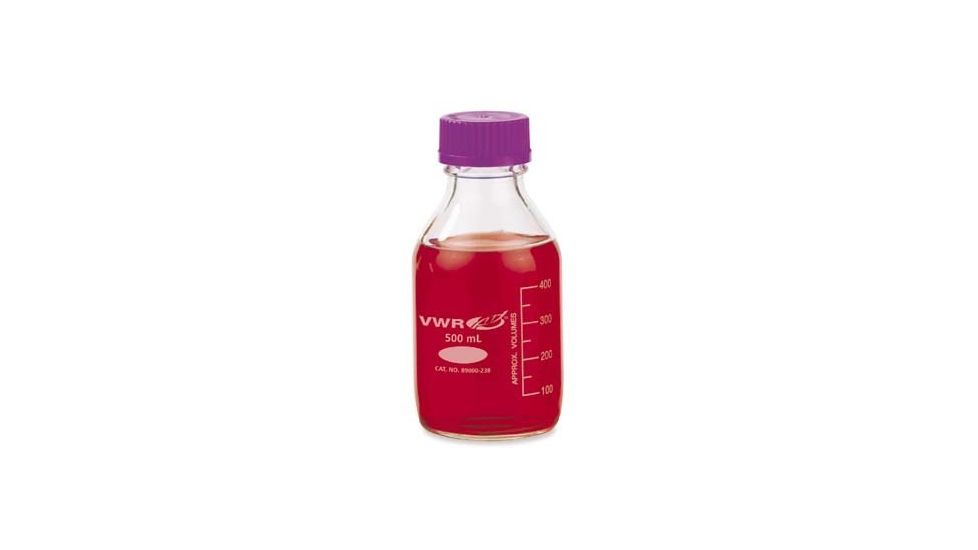 Kimble/Kontes Storage/Media Bottles VW14398 1000 With Standard GL45 Polypropylene Cap