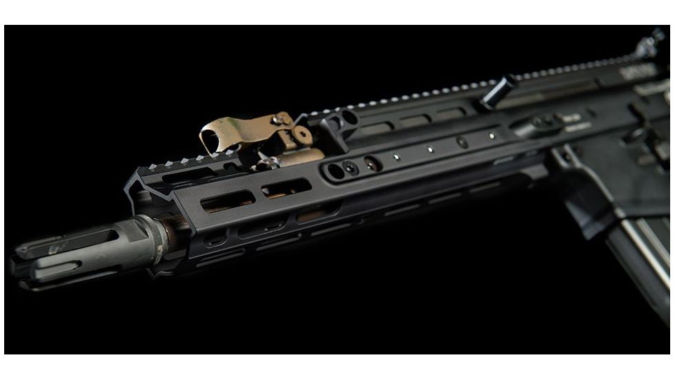Kinetic Development Group MREX MLOK 4.9 -  Modular Receiver Extension, Includes rail, two picattiny rail sections, screw/wrench kit, Black MRX5-030